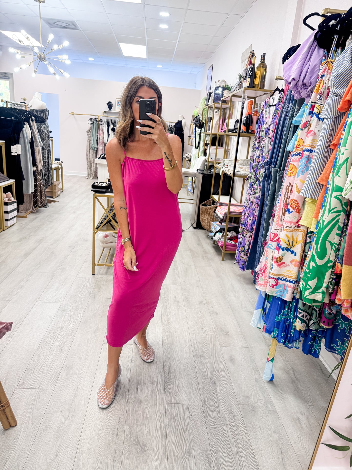 Jam Tie-Back Midi Dress