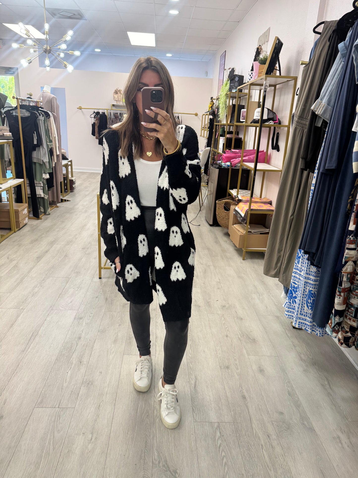 Black & White Reversible Ghost Cardigan