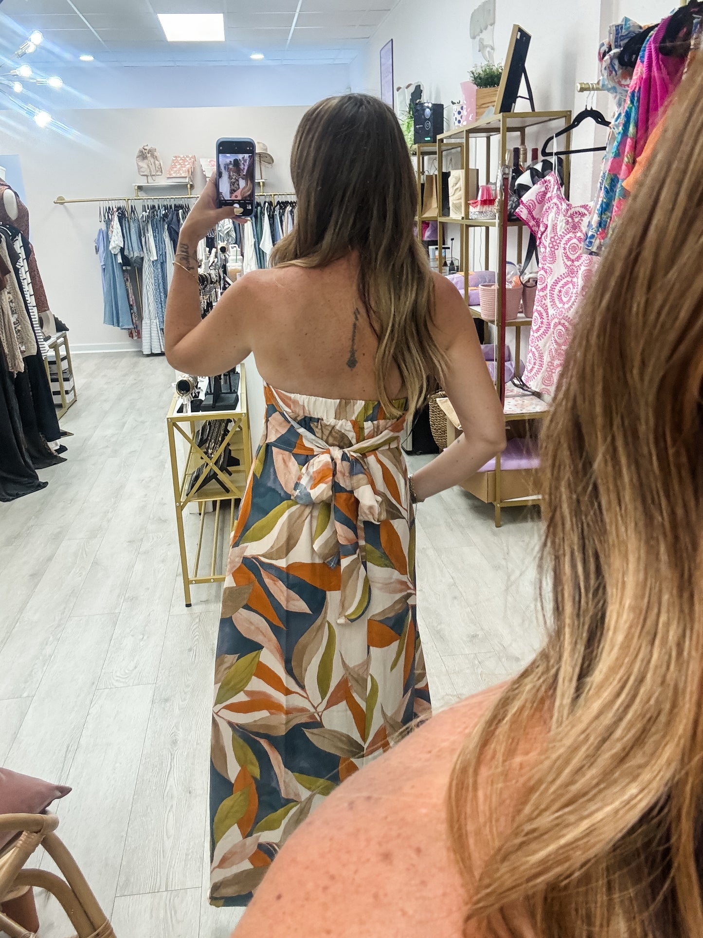 Destination Luxe Tie Back Maxi Dress