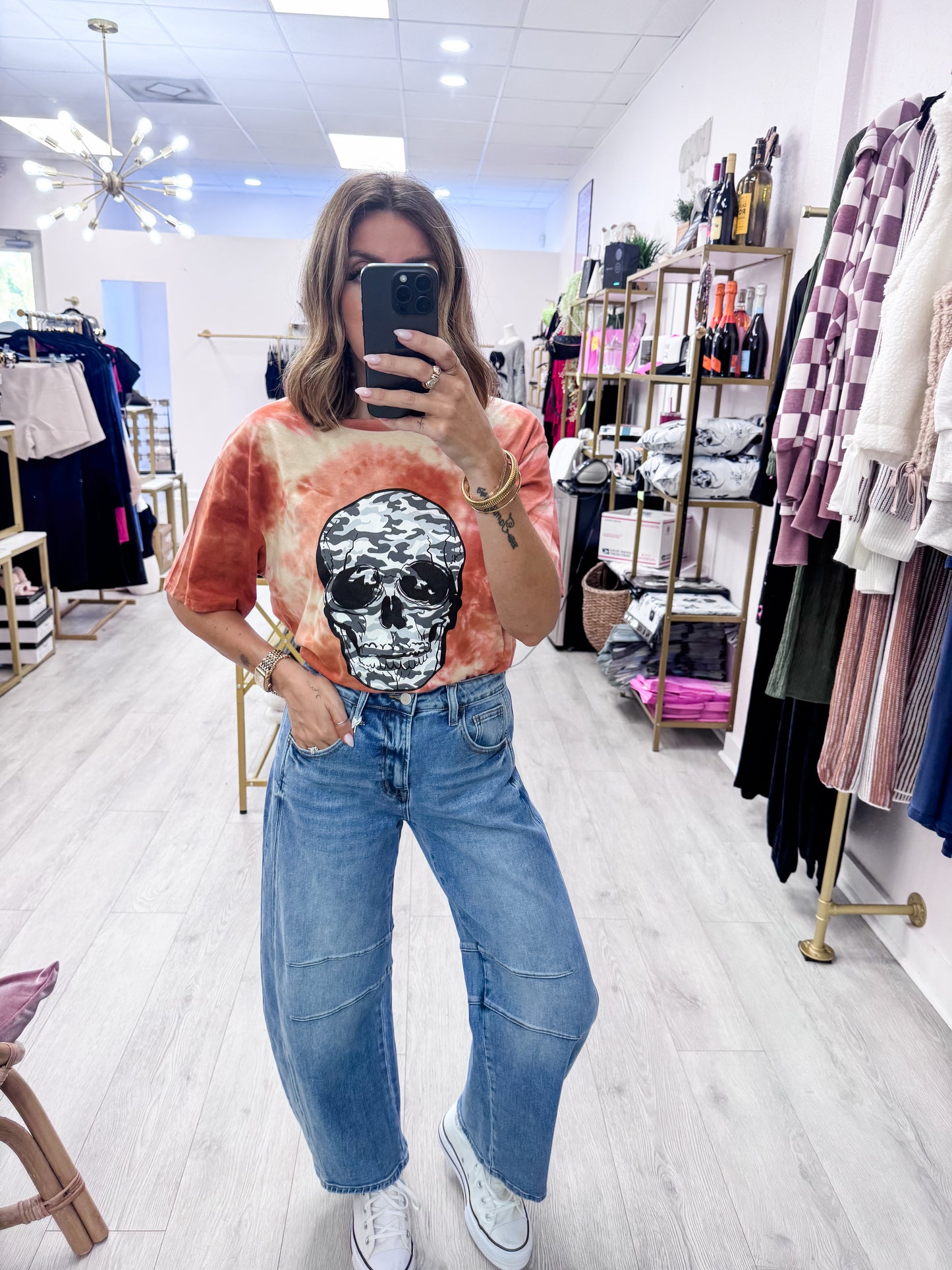 Sunset Mix Skull Tee