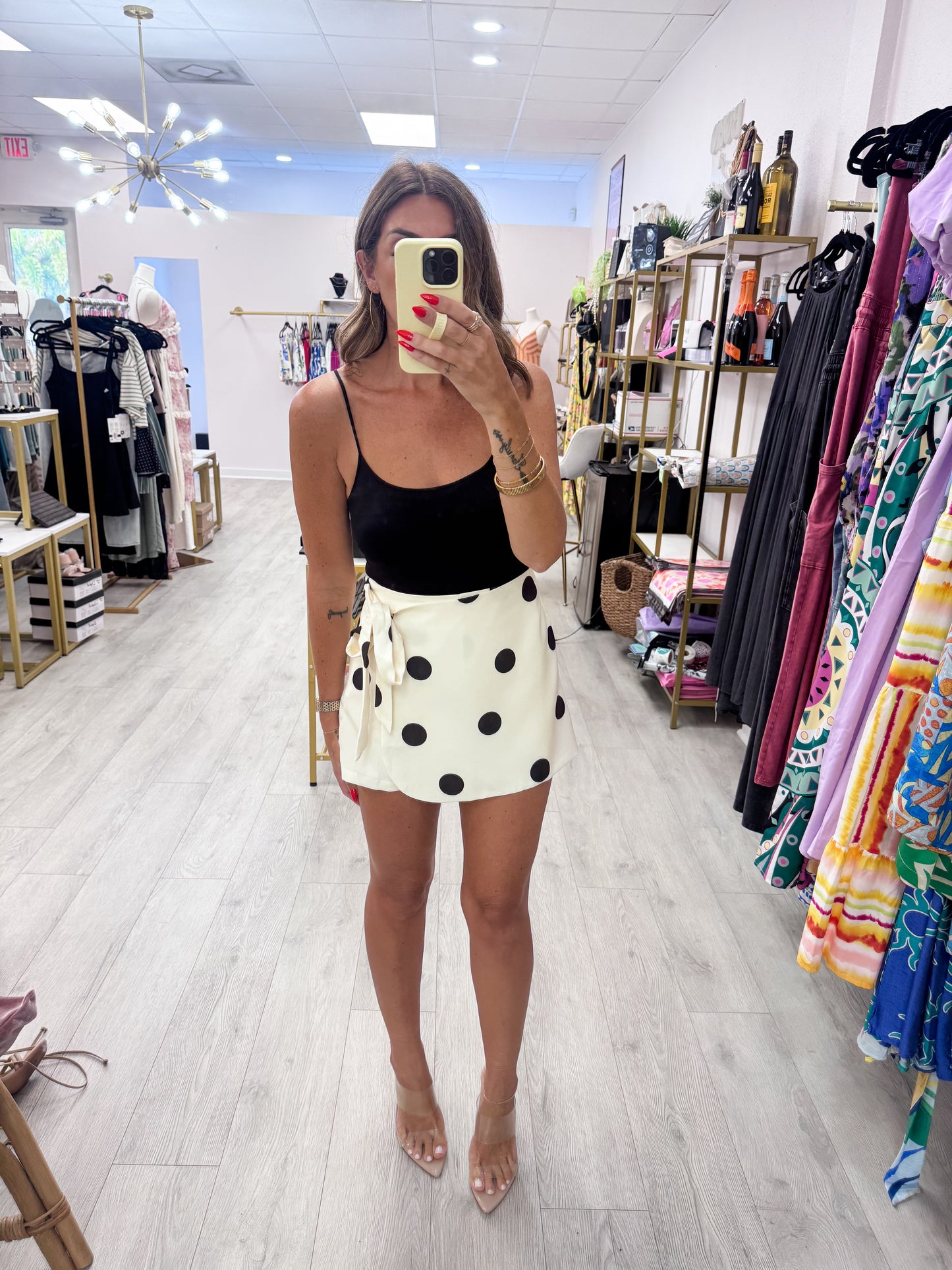 Polka Dot Skort