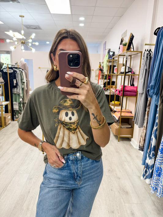 Camo Cowboy Ghost Tee