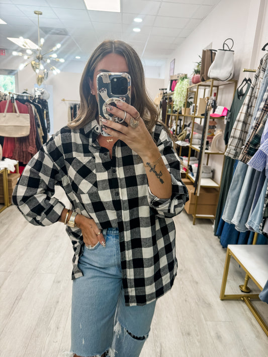 Oversize Flannel with Pockets