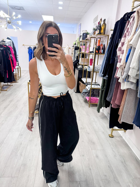 Black Finish Line Track Pants