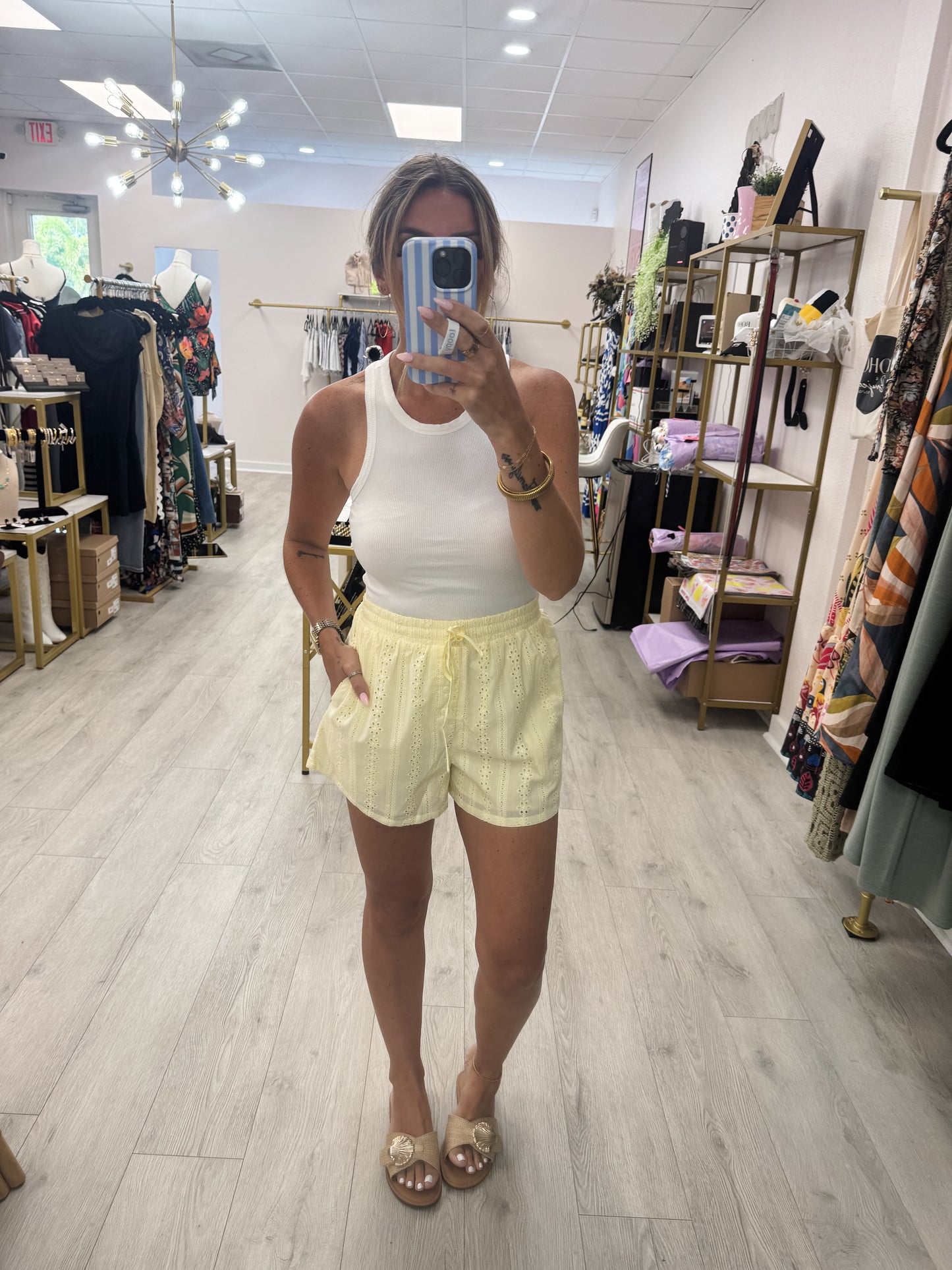 Butter Eyelet Shorts