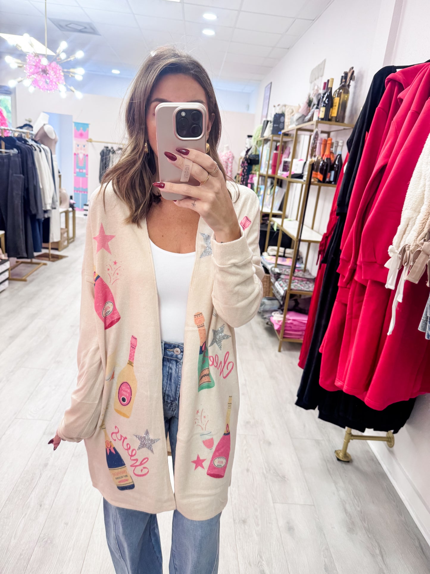 Holiday Cheers Celebration Cardigan