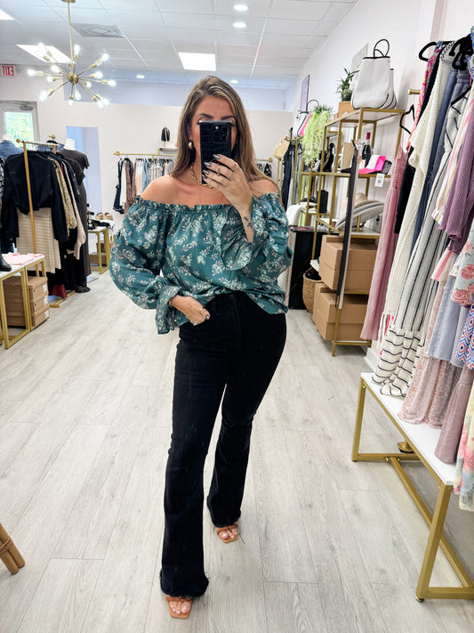 Floral Satin Top