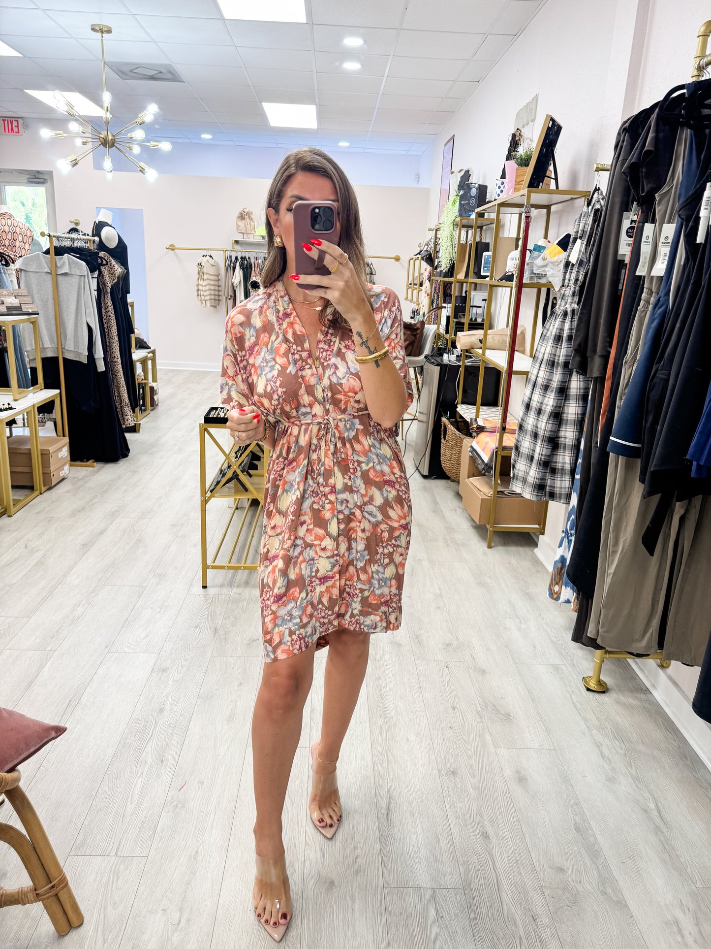 Botanical Kimono Dress