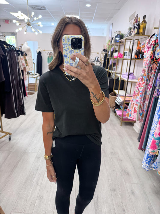 Black Classic Boxy Fit Tee