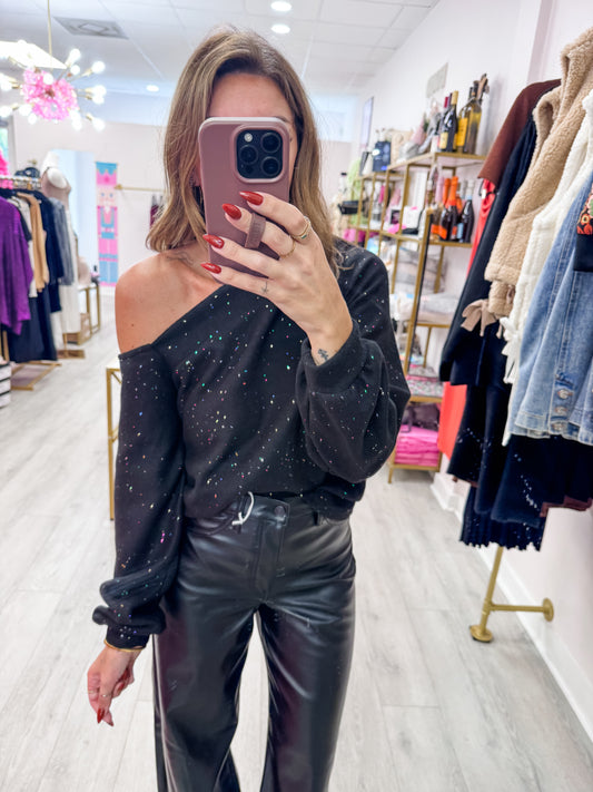 One Shoulder Punchinella Top