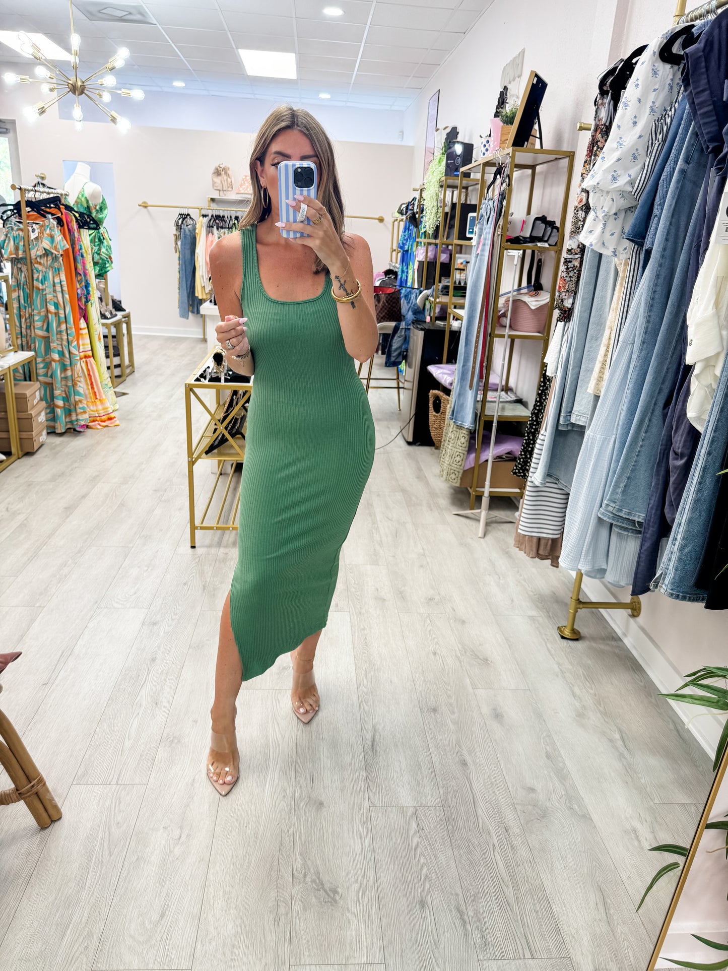Ibiza Green Keep It Simple Dress