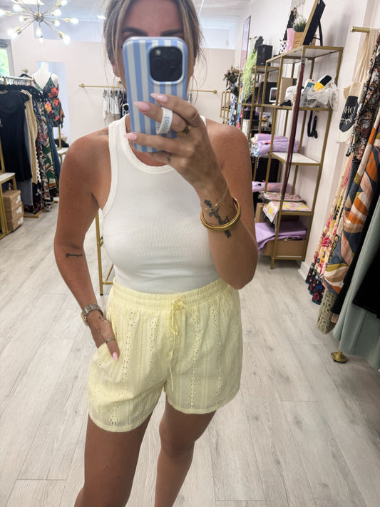 Butter Eyelet Shorts
