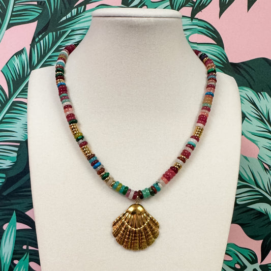Beaded Shell Necklace