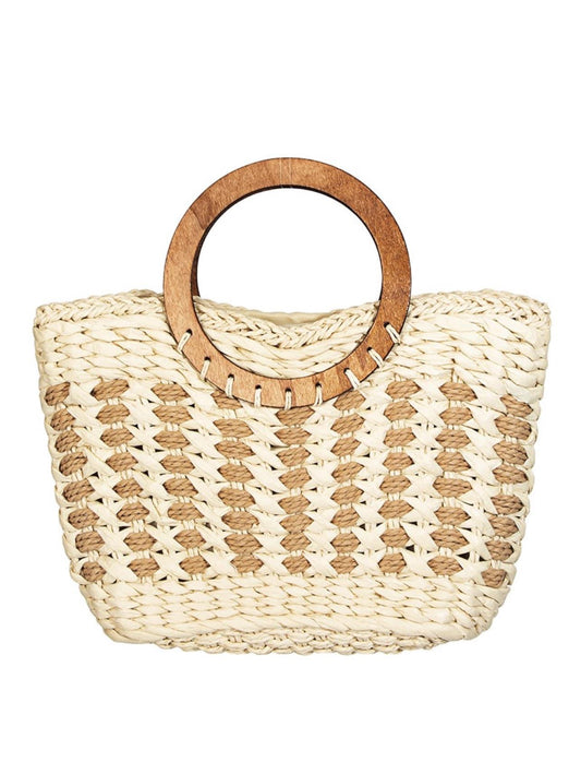 Braided Round Handle Bag