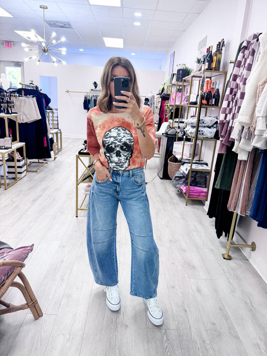 Sunset Mix Skull Tee