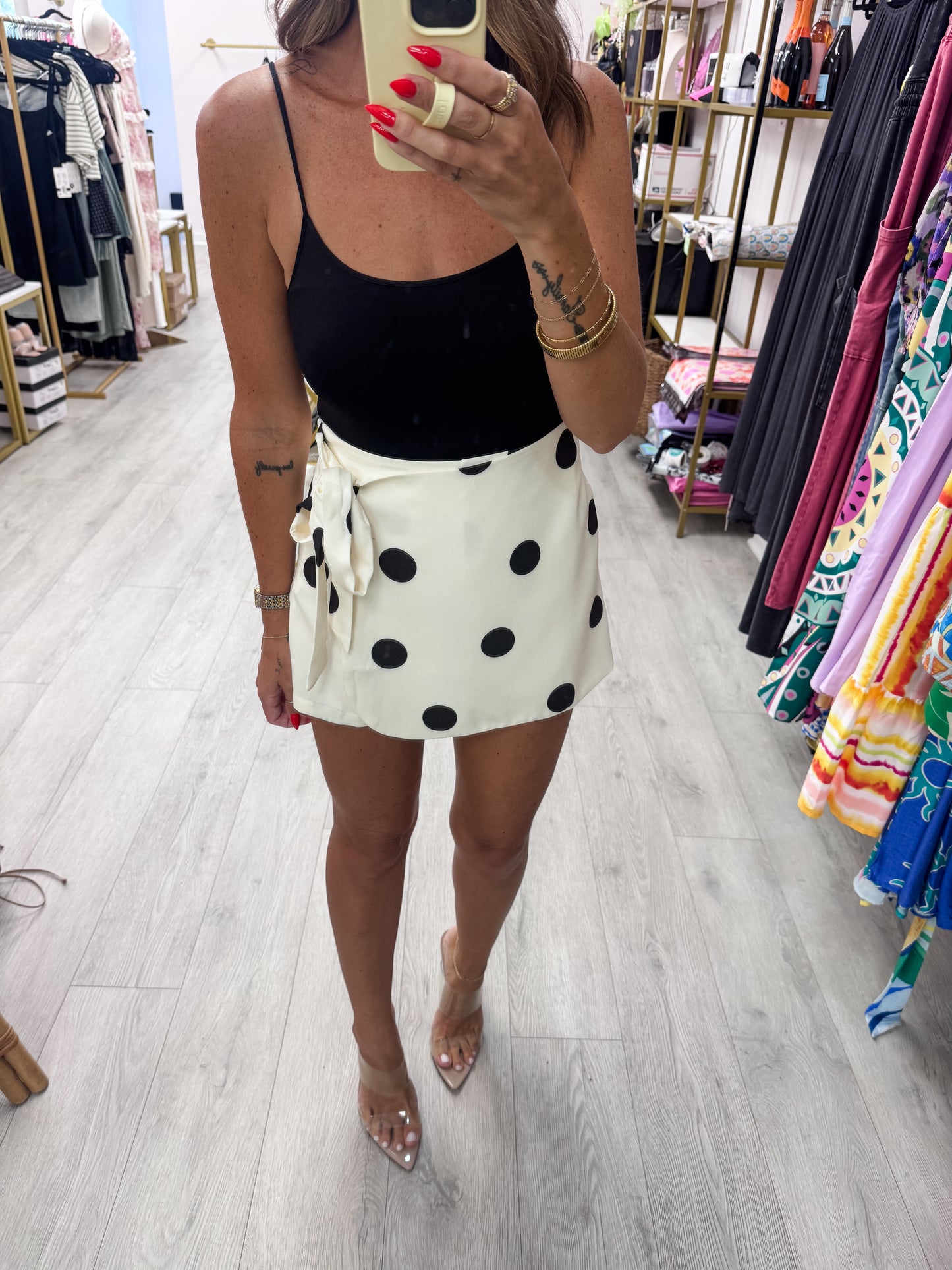 Polka Dot Skort
