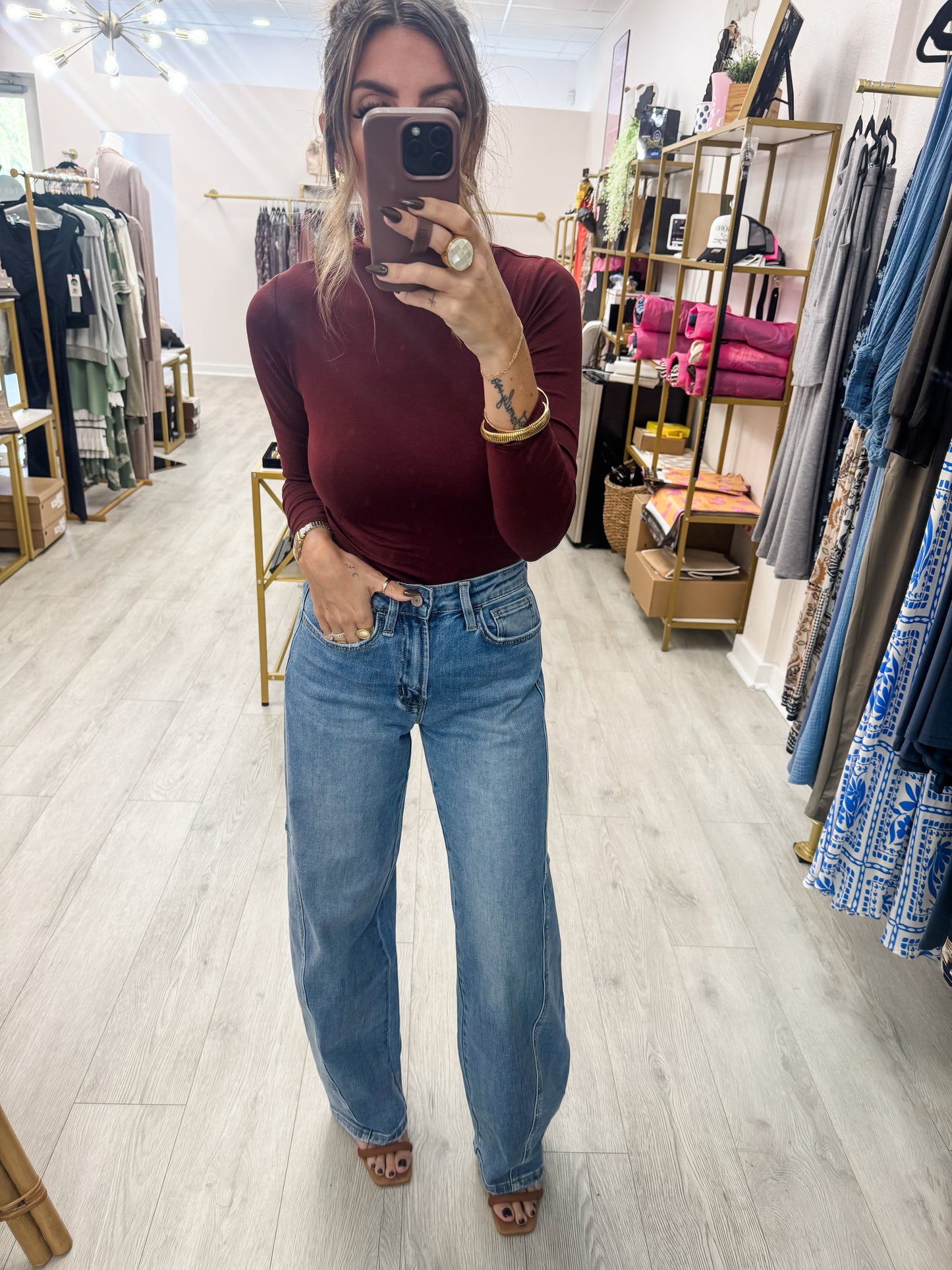 Vervet Super High Rise Barrel Denim