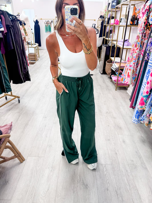 Hunter Green Finish Line Track Pants
