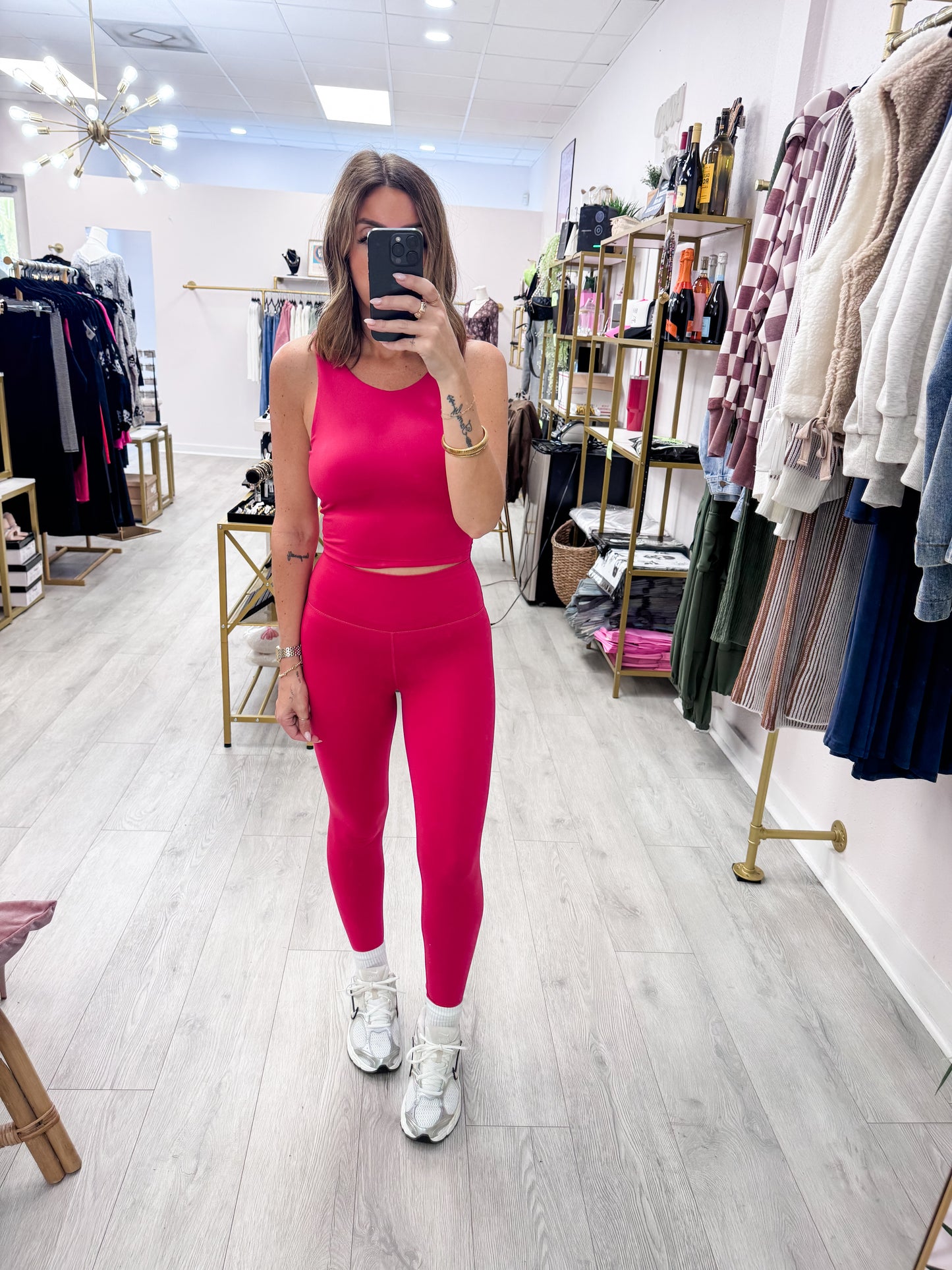 Plum Pink Venice Contour Leggings