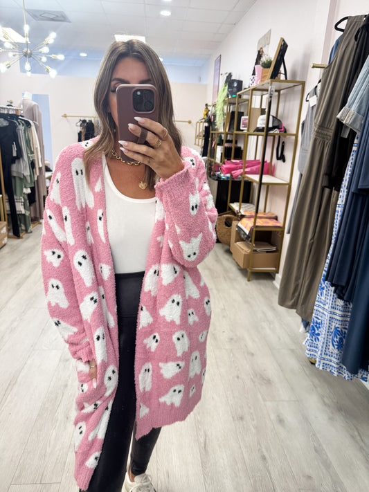 Pink Ghost Cardigan