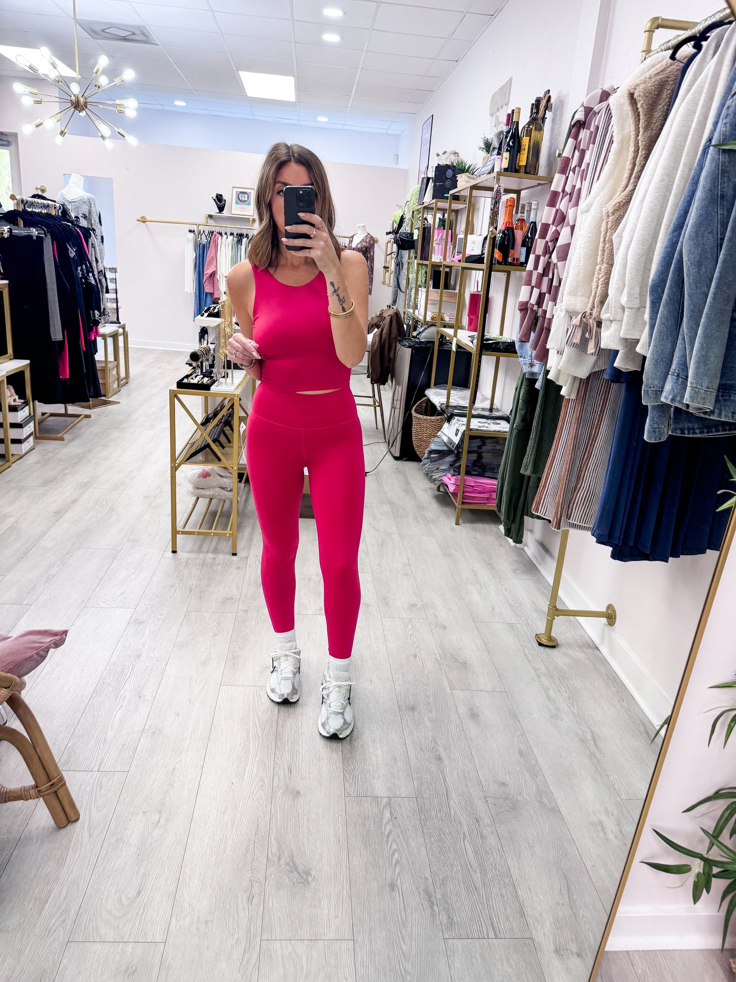 Plum Pink Venice Contour Leggings
