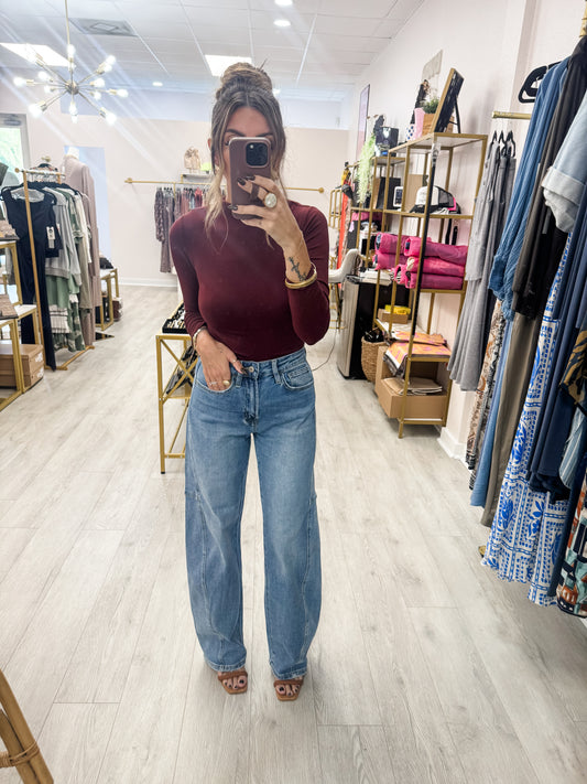 Vervet Super High Rise Barrel Denim