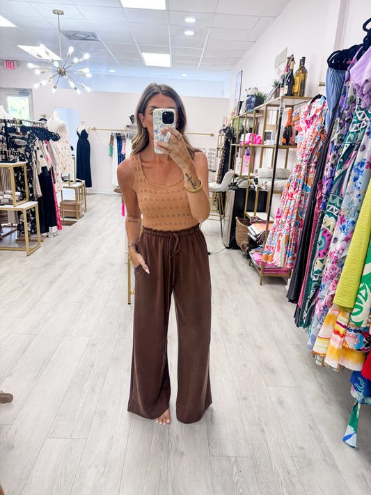 Chocolate Wide Leg Pants