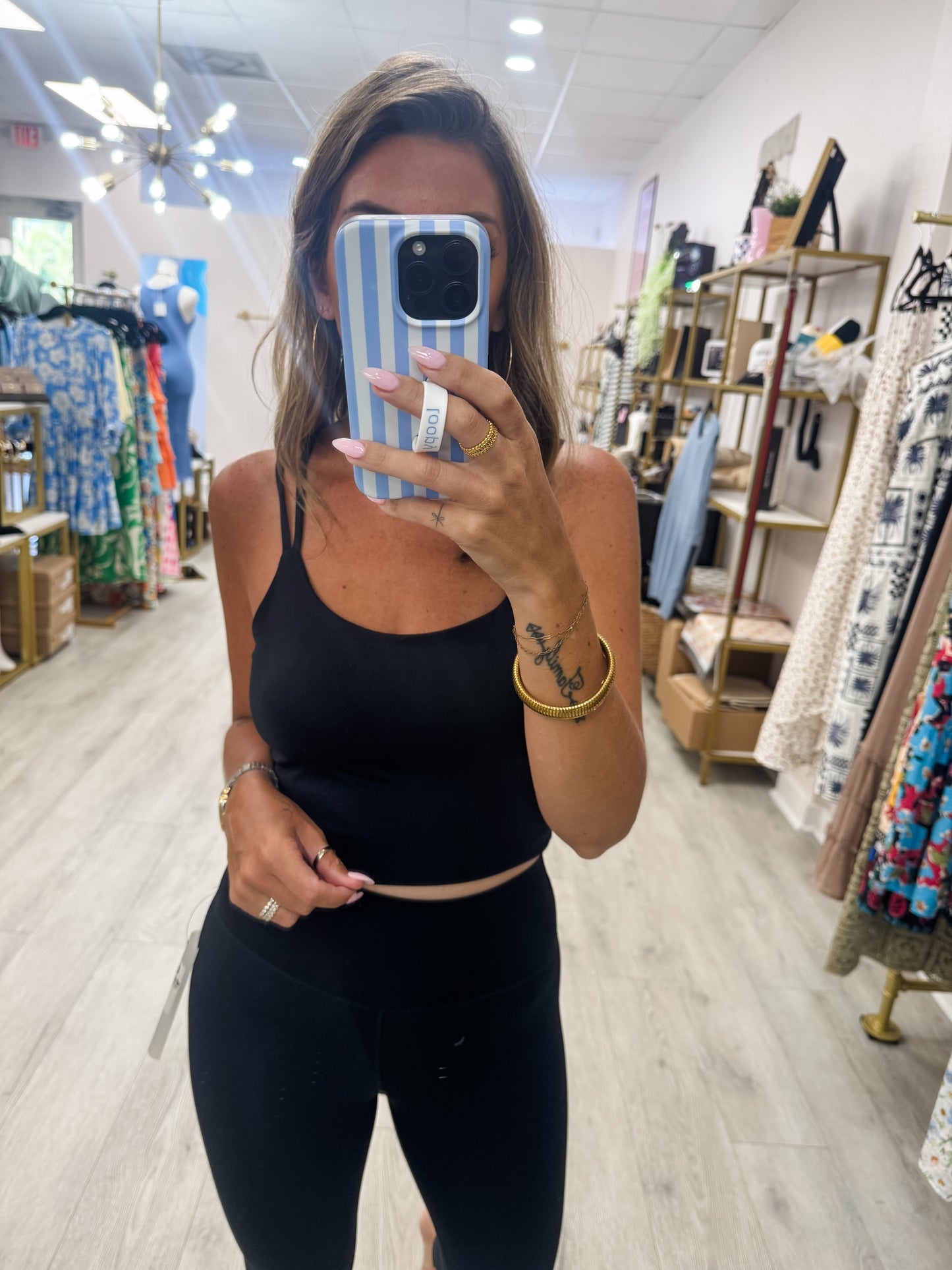 Venice Cloud Light Criss Cross Top