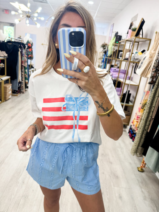 USA Bow Flag Tee