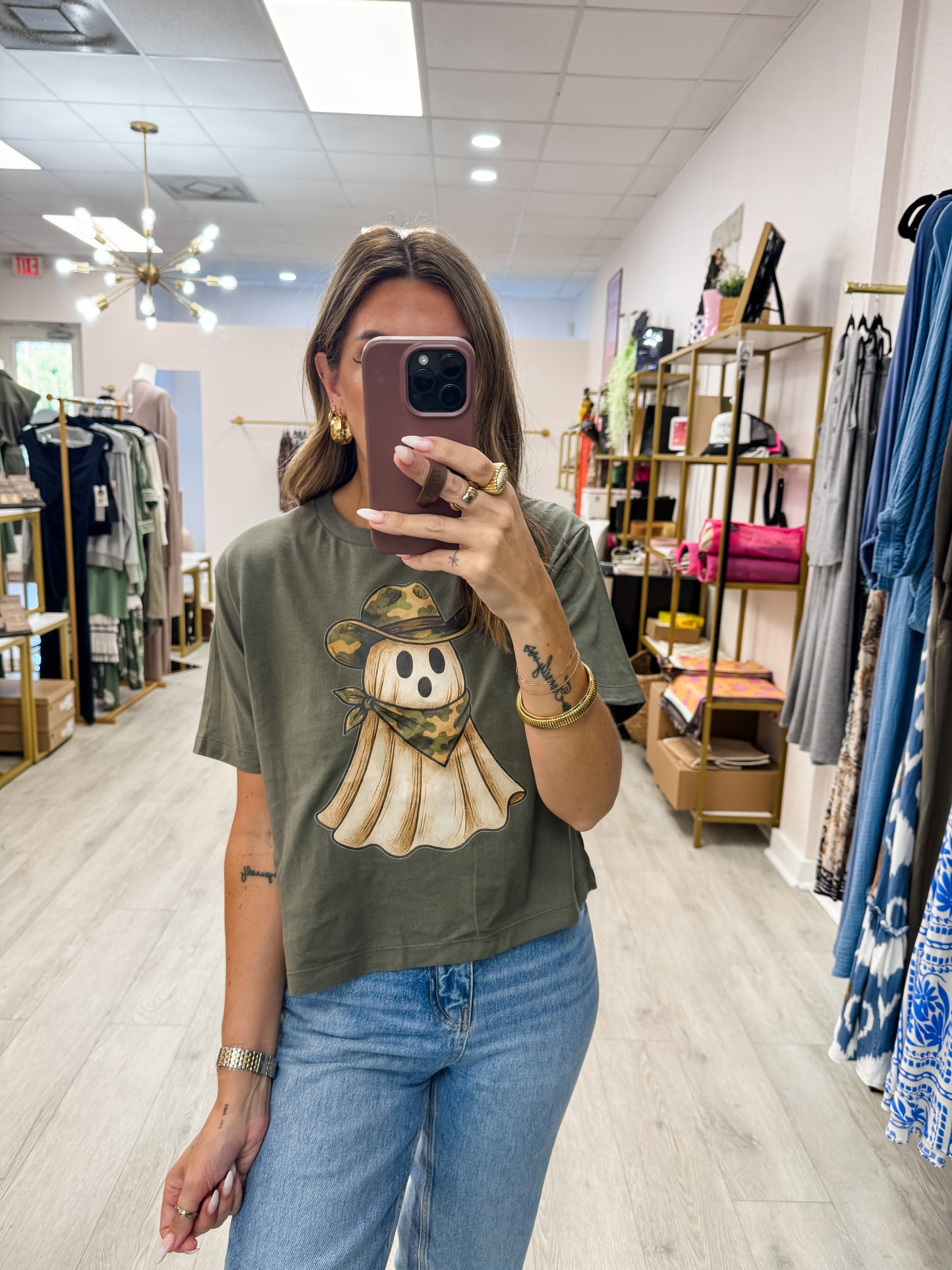 Camo Cowboy Ghost Tee