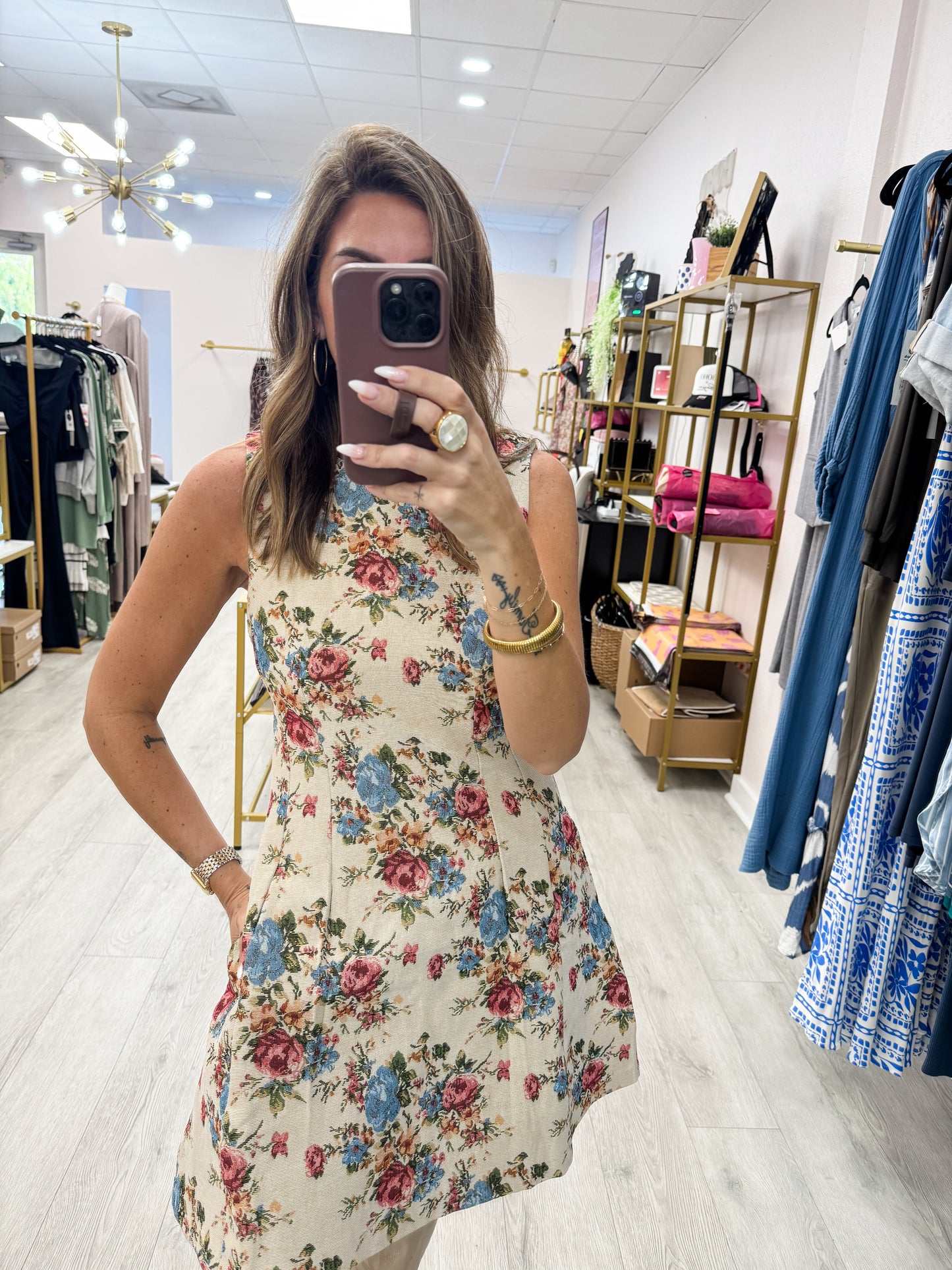 Floral Print Mini Dress