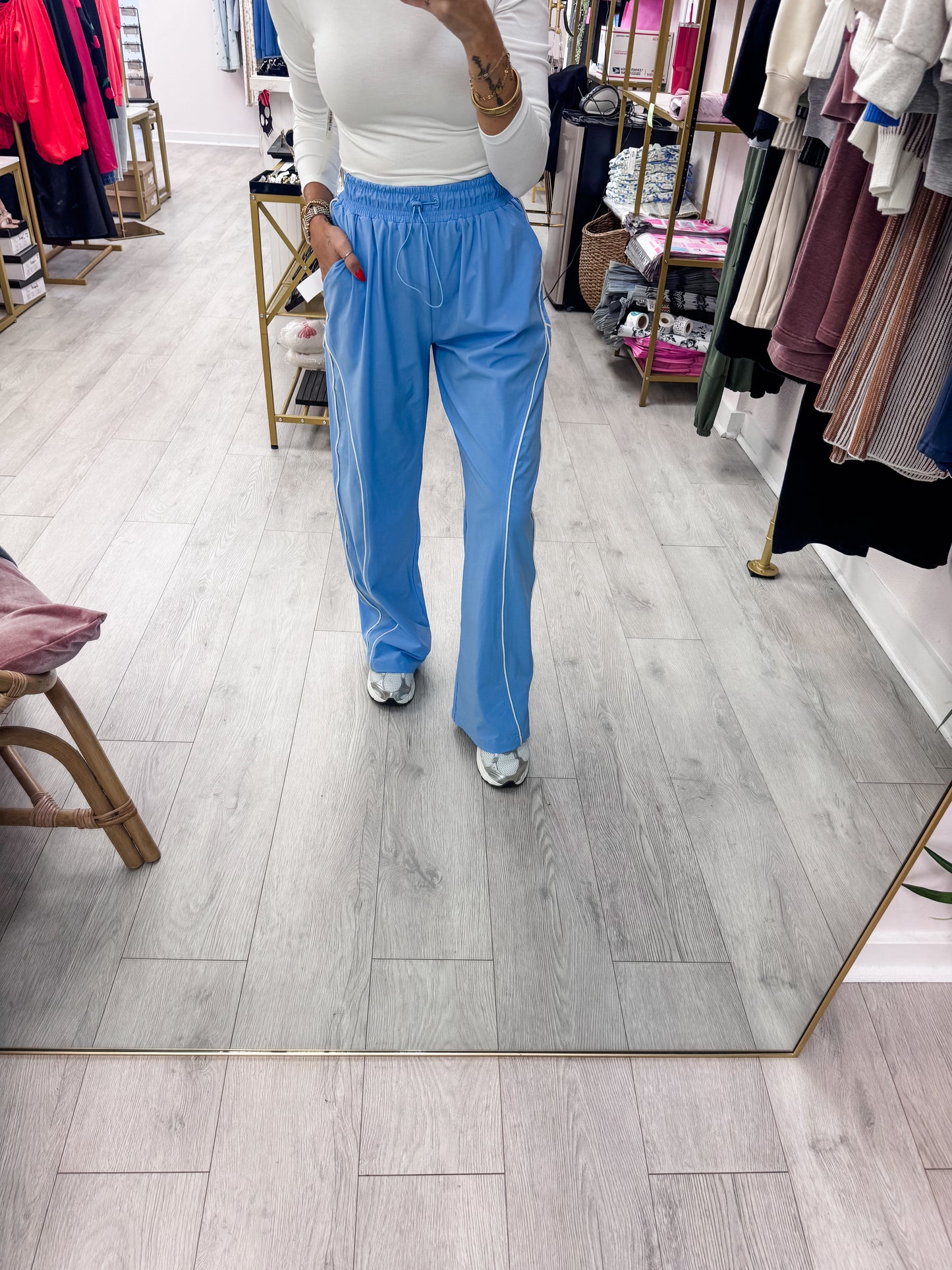 Denim Drift Curved Classic Track Pants