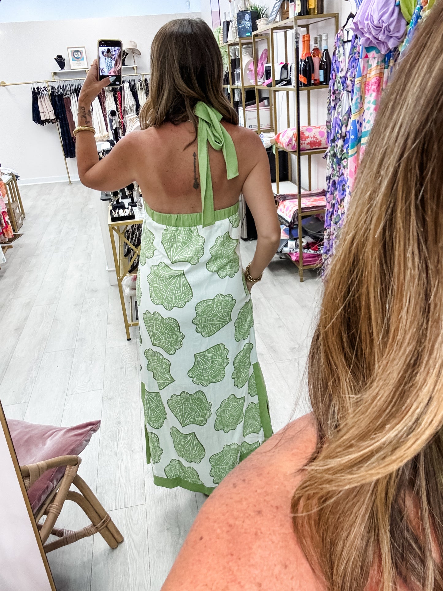 Matcha Shell Maxi Dress