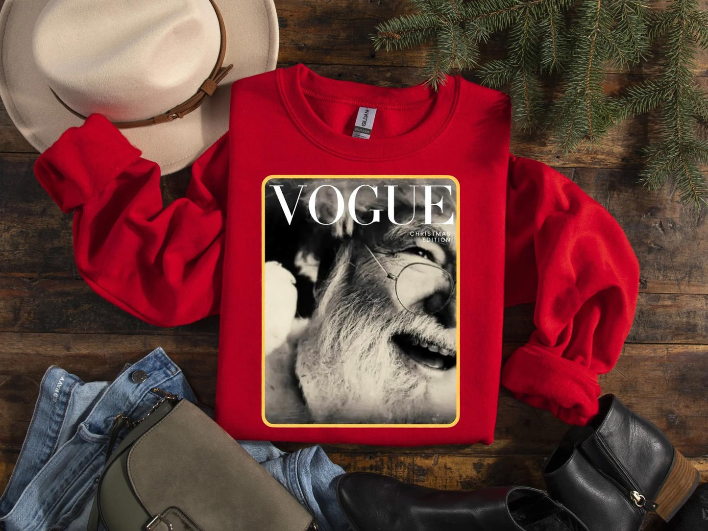 Vogue Santa Crewneck