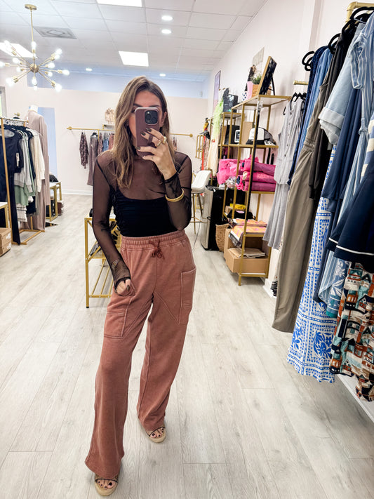 Brown Lived In Lounge Pants
