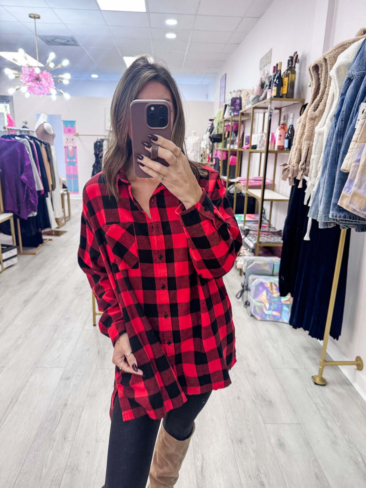 Oversize Flannel with Pockets