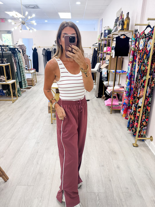 Rosewood Finish Line Track Pants
