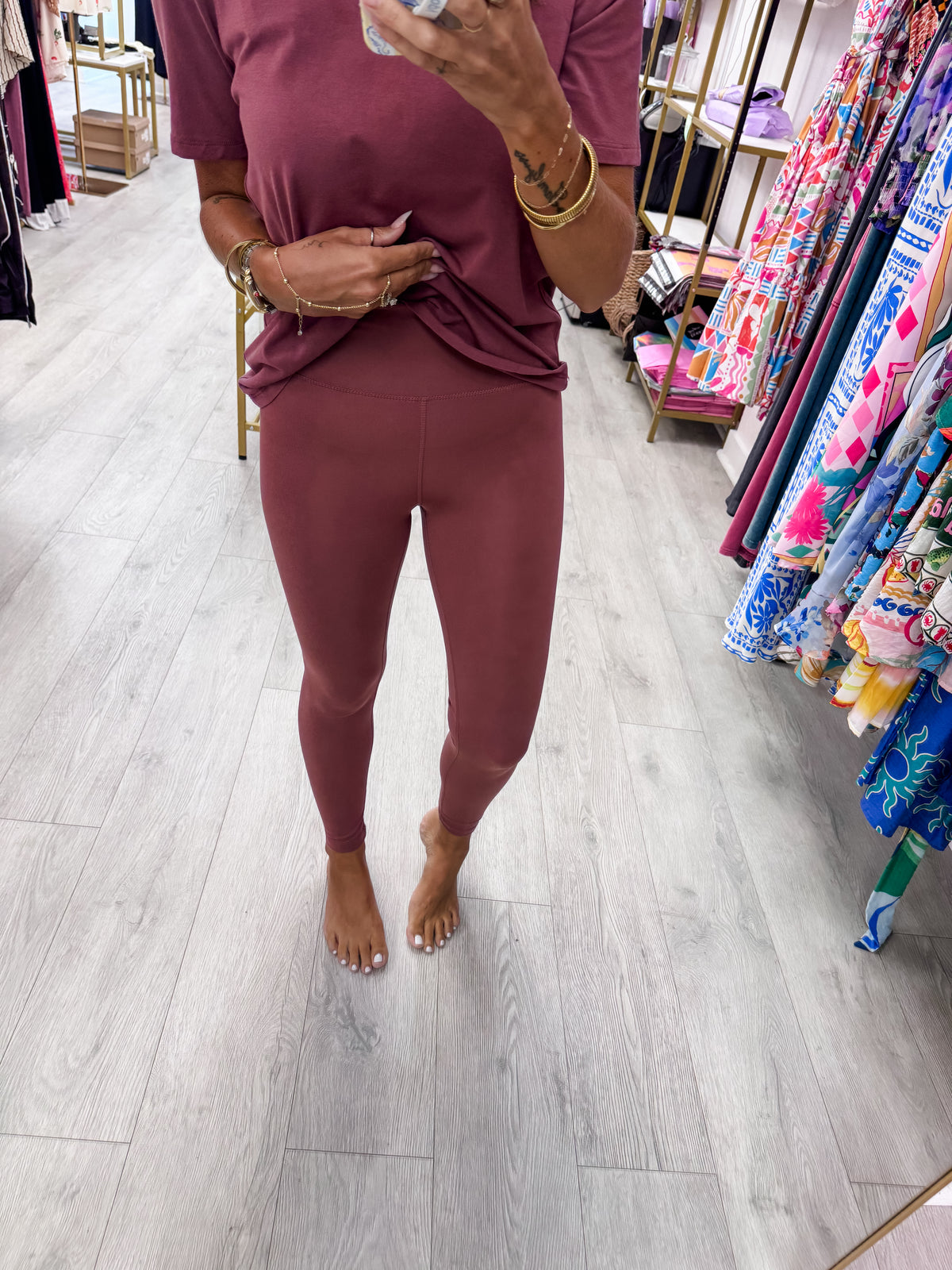 Rosewood Venice Cloud Light Contour High-Waisted Leggings