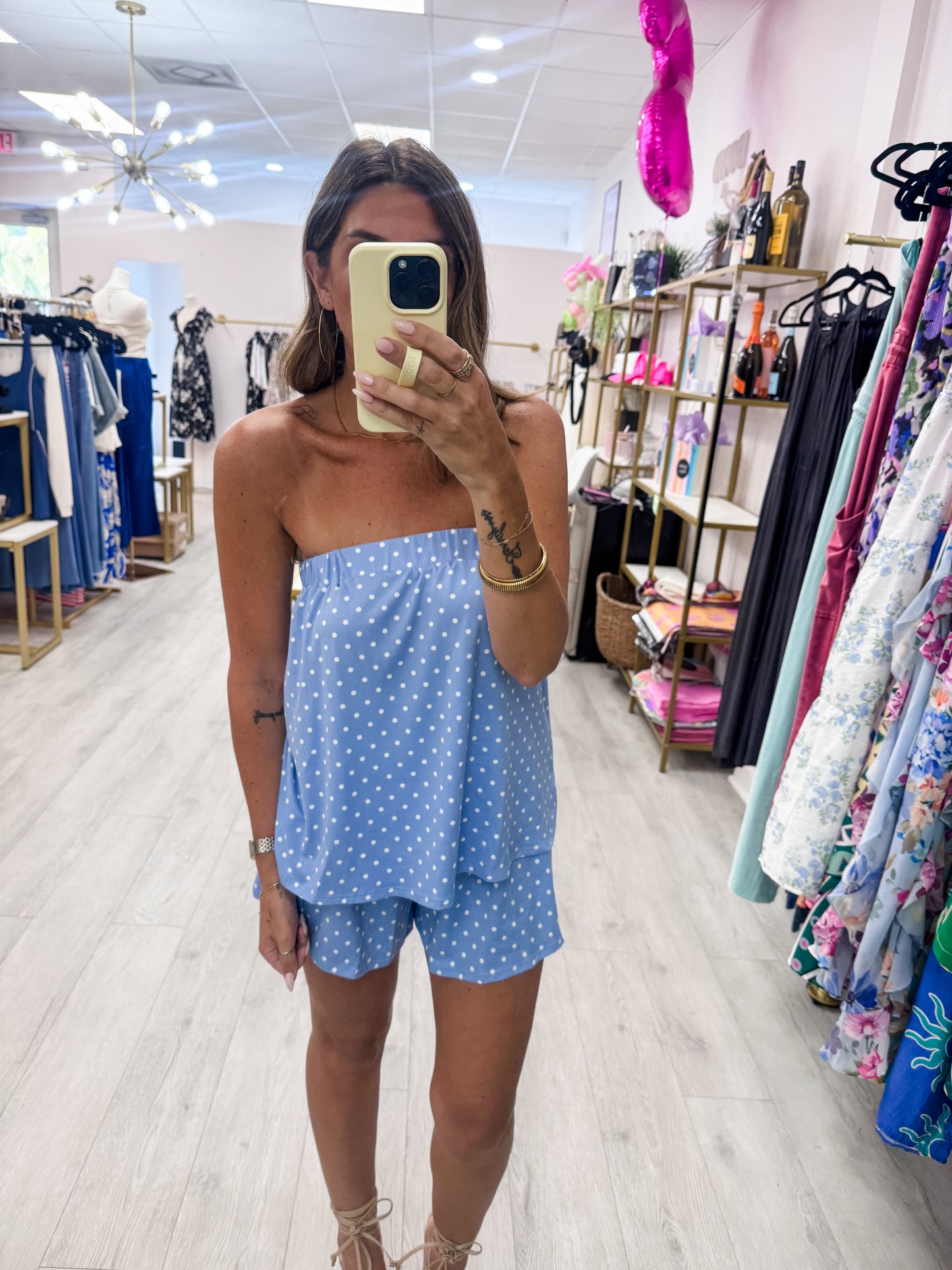 Blue Polka Dot SET