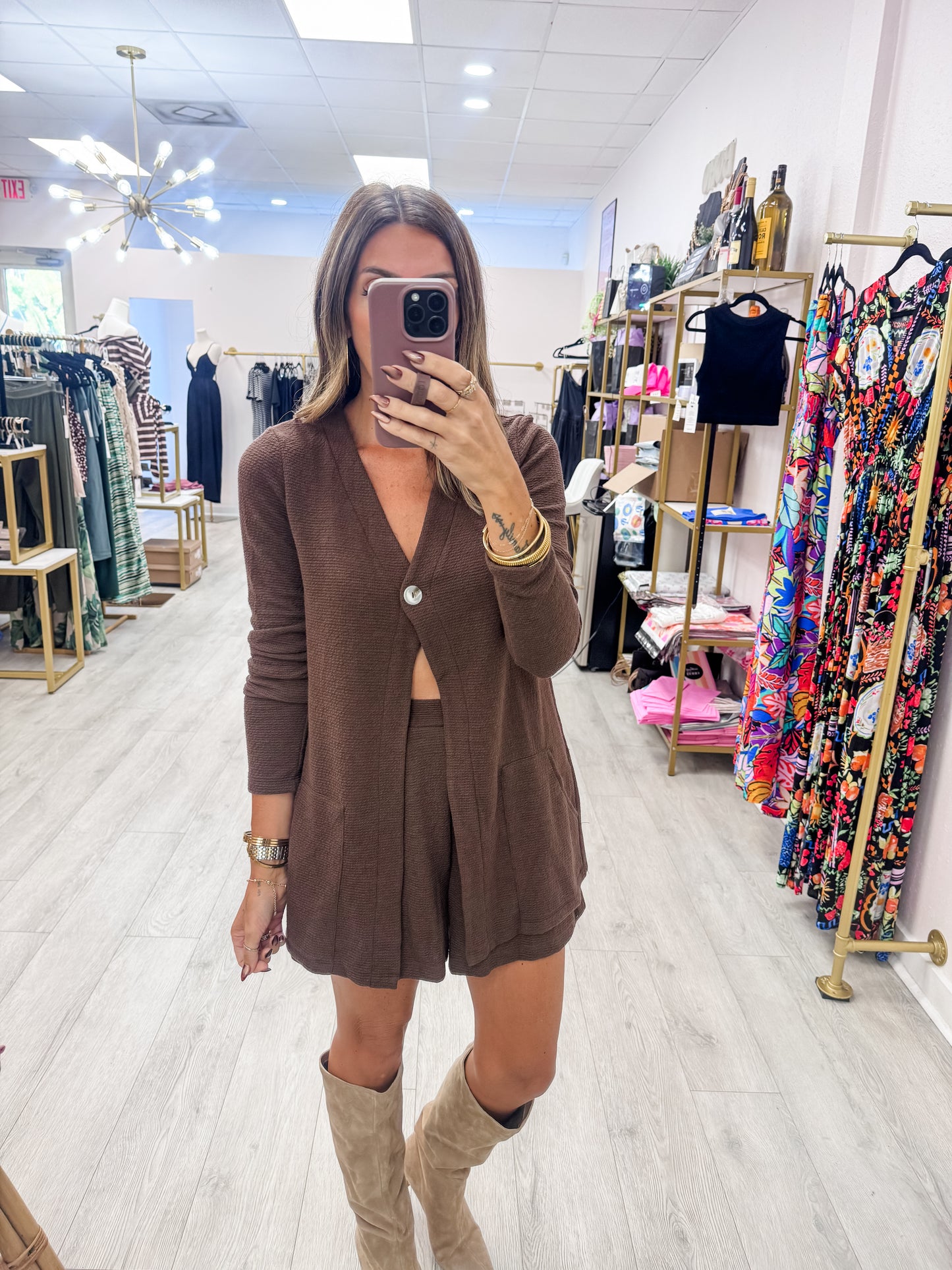 The Brown Fall Two Piece Set