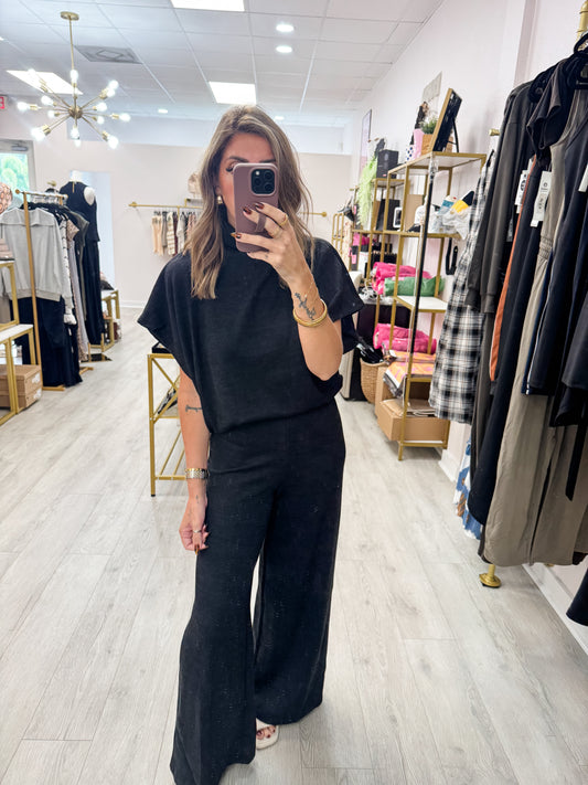 Comfy Mock Neck Top & Pants SET