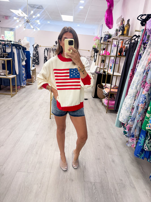 American Flag Sweatshirt