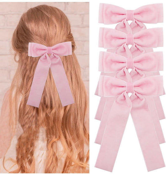 Pink Velvet Bow