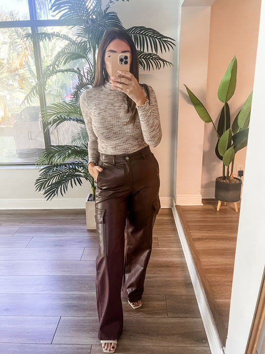 The Roly Leather Cargo Pants