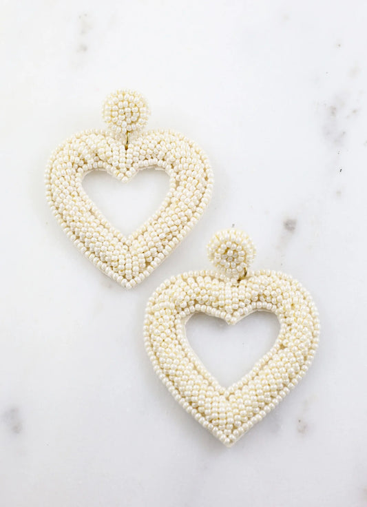 Cupid Open Heart Earring