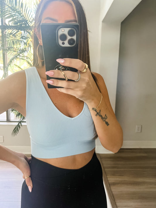 The V Neck Plunge Crop