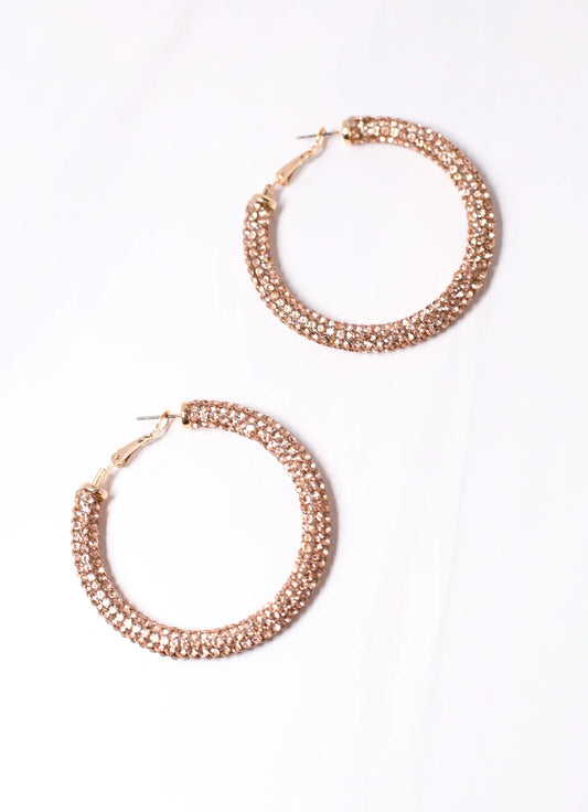 The Rossellini Pave Hoop Earring