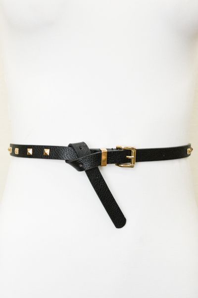 Studded Skinny Belt