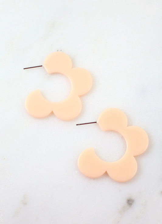 Cordelia Flower Hoop Earring