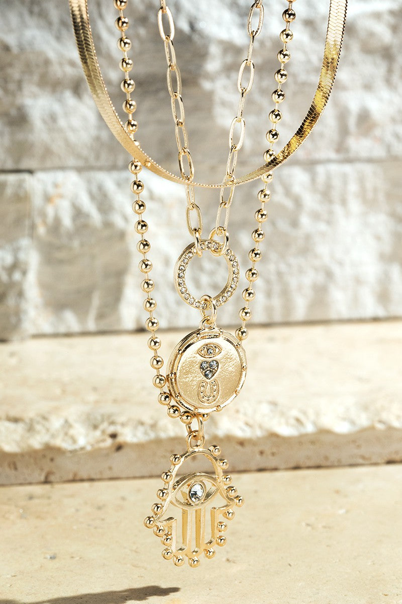 The Evil Eye Layered Necklace